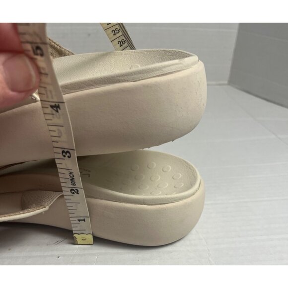 Vionic Activate RX Womens Comfort Flip Flop Sandals Cream Size 11 Wide - Picture 9 of 9